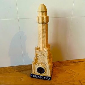 Vintage Chicago Water Tower Ezra Brooks Decanter Chicago IL 1982 American Legion